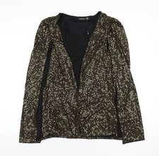 Boohoo Womens Gold Jacket Size 12