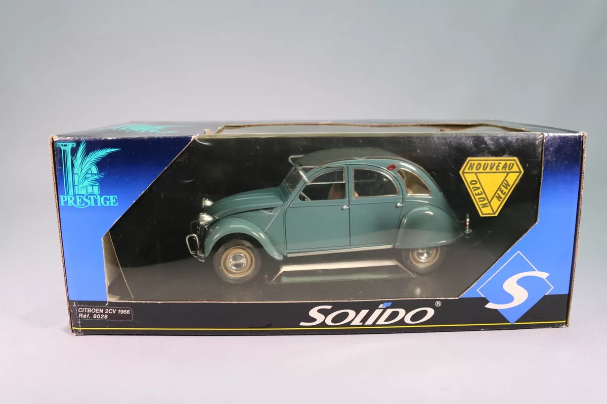 LE448 SOLIDO PRESTIGE 8028 Voiture 1/18 1:18 Citroen 2CV 1966 vert