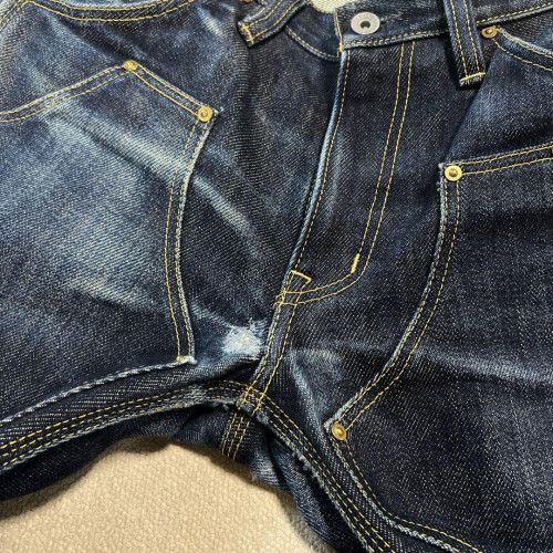 IRON HEART 21oz double knee logger jeans 822 W30 [VG Repair] limited