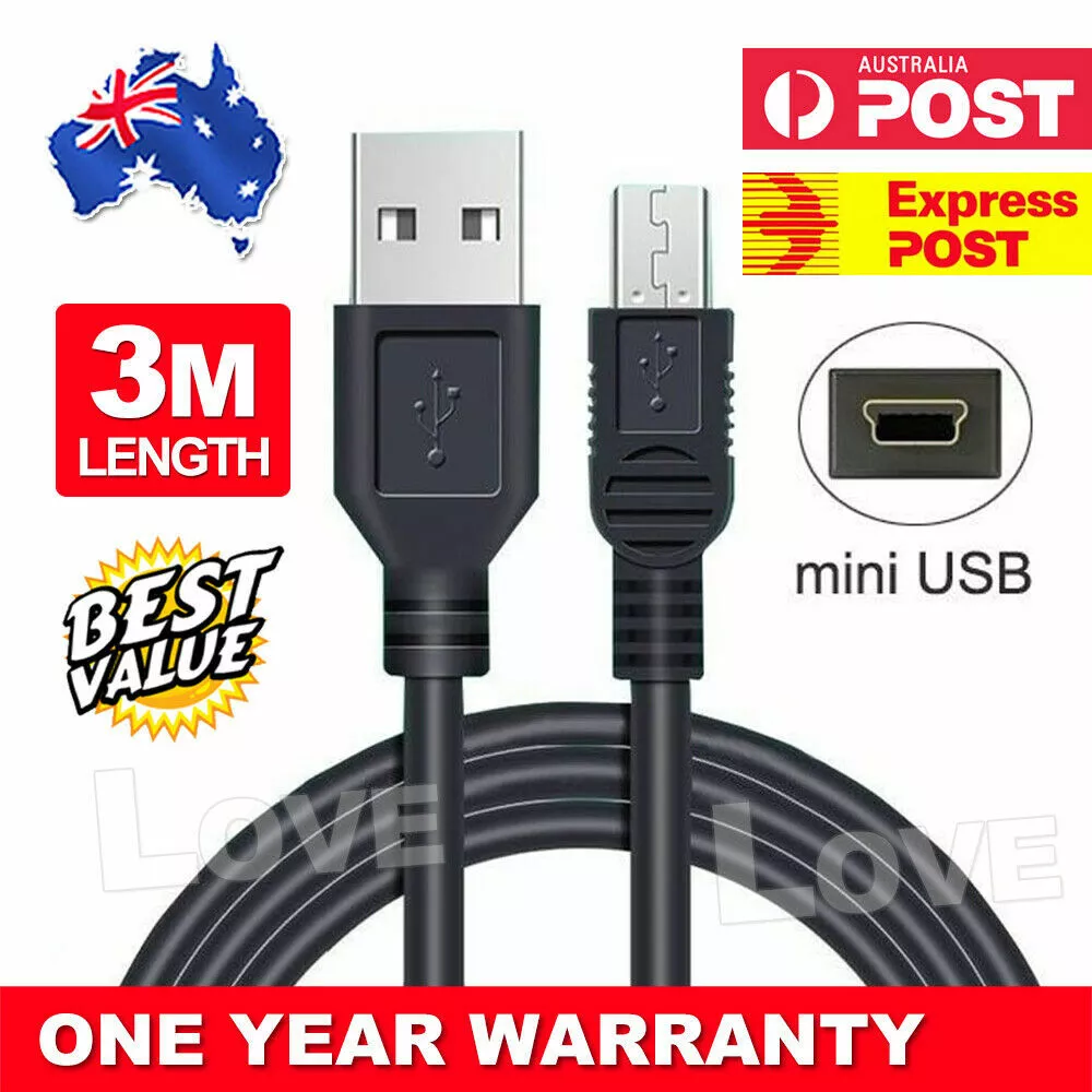 3M Mini USB Cable Extension Data Cable Mini USB Cord Micro USB2.0 High  Quality