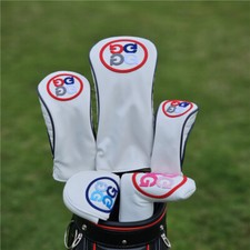 GFOUR White Golf Club Headcovers Driver Fairway Woods Hybrid Head Cover 135UT-
