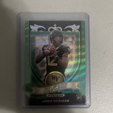 2021 Prizm Draft Picks Jamie Newman Rookie GREEN WAVE PRIZM SP Crusade #174 RC🔥