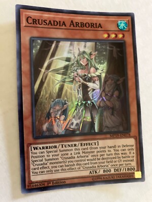 Crusadia arboria 1st edition foil rare yu-gi-oh gaming cards cscan