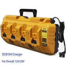Fast Battery Charger For DEWALT DCB104 XR 4-Port Multi 12V/20V Lithium DCB200-2