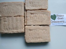 5 BARS FRANKINCENSE MYRRH  SHEA BUTTER GOAT MILK SOAP HAPPY GOAT CREAMERY CHEAP