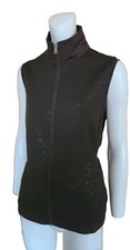 EP PRO Golf Activewear Full Zip Jacket Vest Women's Size M Brown EUC