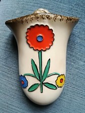 alte Göbel Wandvase, Hummel Zeichen, selten 