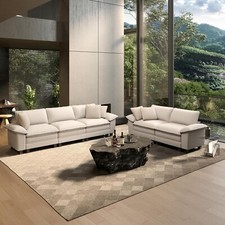 Modular Sectional Sofa Chenille Cloud Couch with Chaise and Cushion 5-Seats