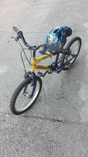 bicicletta bimbo gialla 4-10 anni piu' caschetto anticaduta | eBay