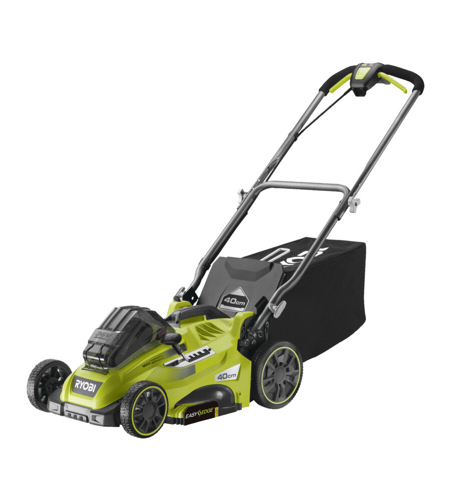 TAGLIAERBA A BATTERIA SEMOVENTE LARGHEZZA DI TAGLIO 40 CM RYOBI RLM36X41H50PG...