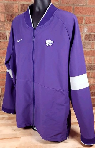 Kansas State Wildcats Nike Dri Fit Team Issue On Field Warm Up Jacket Mens 3XL - Picture 2 of 8