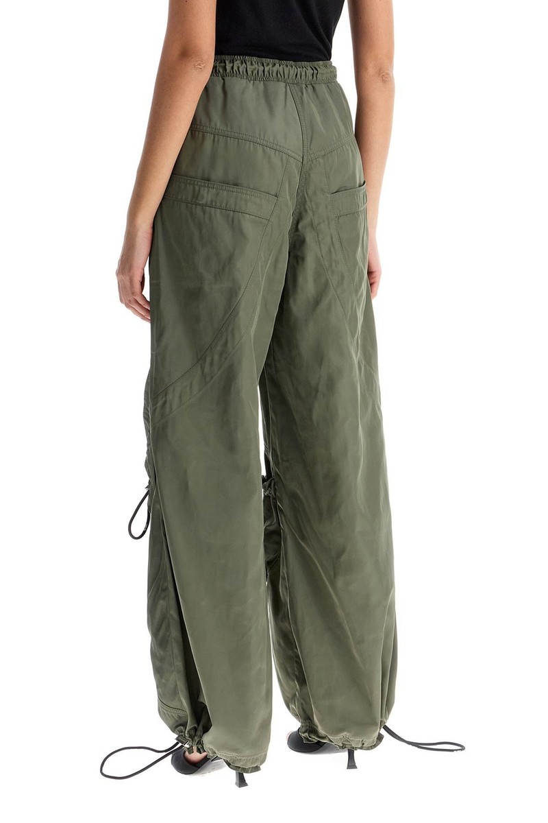 パンツ THE ATTICO Woman Pants Green 250WCP00255PLL001AA 828 trousers with elastic THE ATTICO Woman Tg. 40 IT