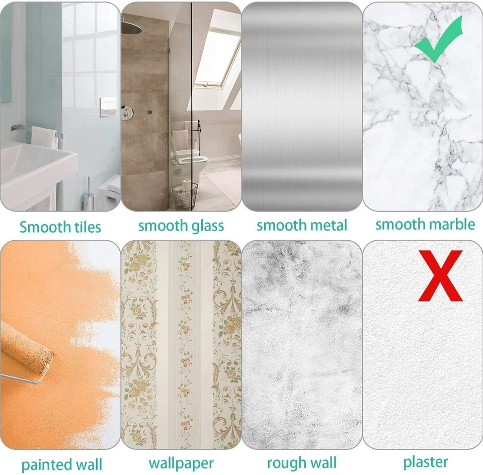 4 ganchos adhesivos autoadhesivos de plástico para montaje en pared perchas sin costuras para estante - Imagen 3 de 4