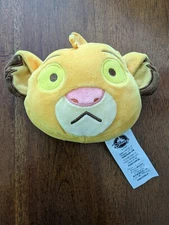 Disney The Lion King Simba Face "Emoji" 5 Inch Double Sided Plush Toy