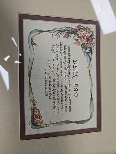 Framed Picture Art poetry About Dad beautifully designed Gifts - Picture 2 of 6