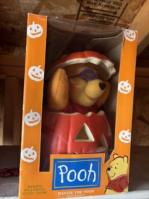 Telco Disney Winnie the Pooh Animated Pop Up Halloween Fall Pumpkin Decoration