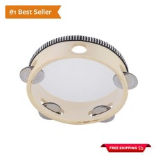 Lightweight 6 Inch Tambourine with Melodious Jingles - Kids Party Essential