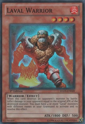 Laval Warrior - HA05-EN009 - Super Rare - 1st Edition - Lightly Played - Hidden 