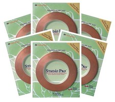 Stained Glass Supplies 7/32" Copper Back Copper Foil 6 Rolls