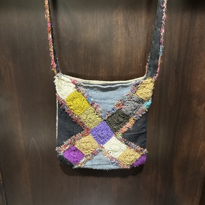 Earth Divas Handmade Patchwork Crossbody Bag Boho Hippie Purse
