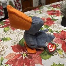 Ty Scoop the Pelican Original Beanie Babies P.V.C With Tag