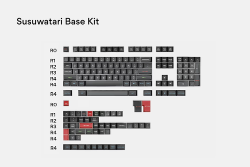 Drop + Matt3o MT3 Susuwatari Custom Keycap Set - Base Kit, Extras, Monotone - Afbeelding 6 van 8