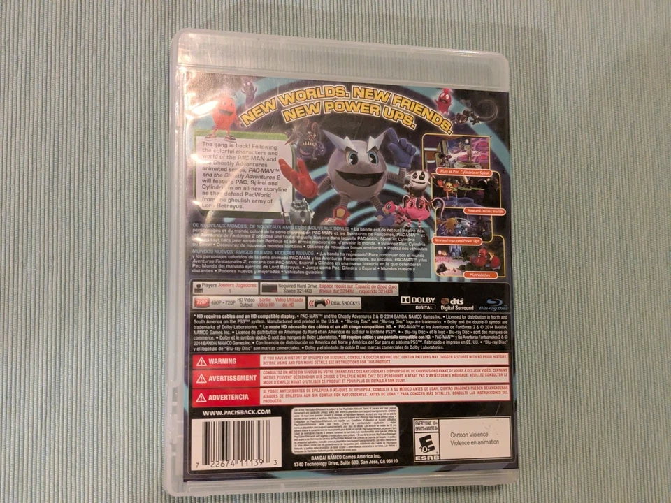 Pac-Man and the Ghostly Adventures PS3 Case and Disc (no manual) - Image 2 of 4