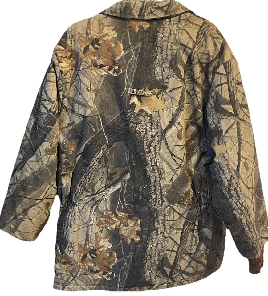 Vintage Walls RealTree Hardwoods Camo Quilted Blizzard Pruf Hunting Jacket XL - Image 3 of 4