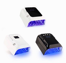 UV Nail Dryer Lamp Curing Light, LCD Display, Plastic, White/Black