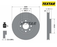 2 St. Bremsscheibe Pro Textar 92111103 FüR Opel Combo Tour