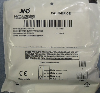 NIB AUTOMATION DIRECT MICRO DETECTORS FALN-BP-0E PHOTOELECTRIC SWITCH