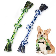  2 Pack Dog Rope Toys, Dog Chew Toy for Medium and Small Dogs, 3 Knots Heavy...