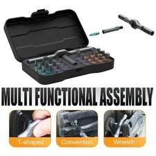 Home Repairs 24 In 1 Multi Bit Magnetic Screwdriver Set Multifunctional Toolbox 