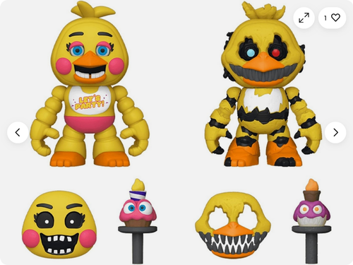 Funko Five Nights At Freddys Snaps Toy Chica Nightmare Chica Action Figures - Picture 21 of 24