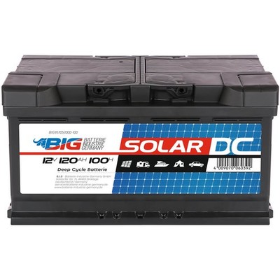 0% BIG Professional Solar DC 95752 12V 120Ah C100