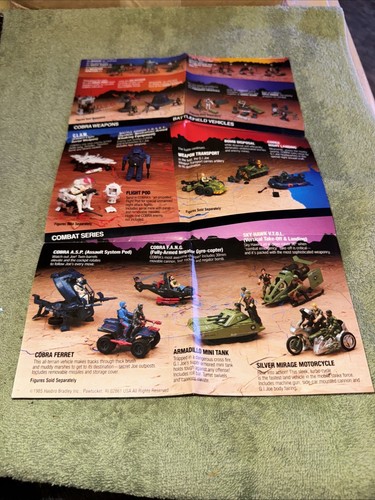 1985 GI-Joe Brochure/ Toy Catalog Booklet Hasbro ARAH Vintage Original - Picture 7 of 11