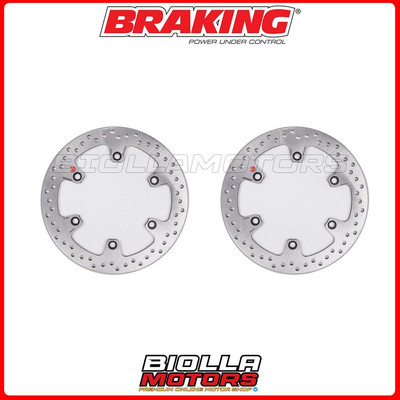SATZ BREMSSCHEIBEN VORNE BRAKING TRIUMPH TIGER 900 1997 - [FEST] 2xHO22FI