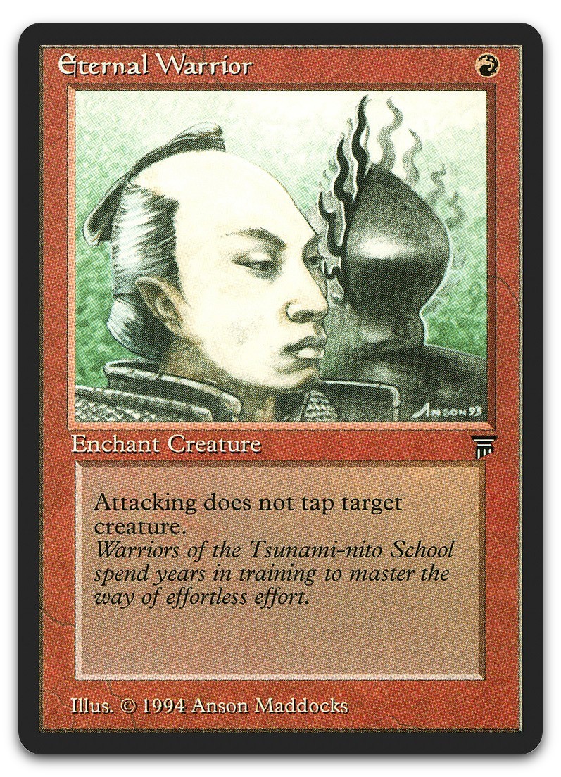 Eternal Warrior (LP) Legends LEG Magic MTG
