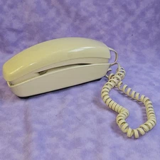 Vtg Bell System Trimline Rotary Telephone, Beige, Untested, Dial Sticks, READ!!