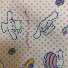 Fabric Hagire Heisei Retro Rare Out of Print Vintage Cinnamon Roll Sanrio