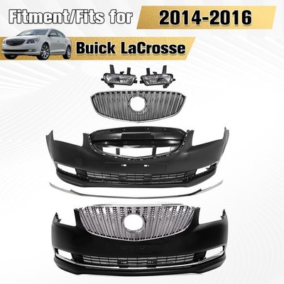 New Complete Front Bumper Set Compatible with 2014 2015 2016 Buick LaCrosse