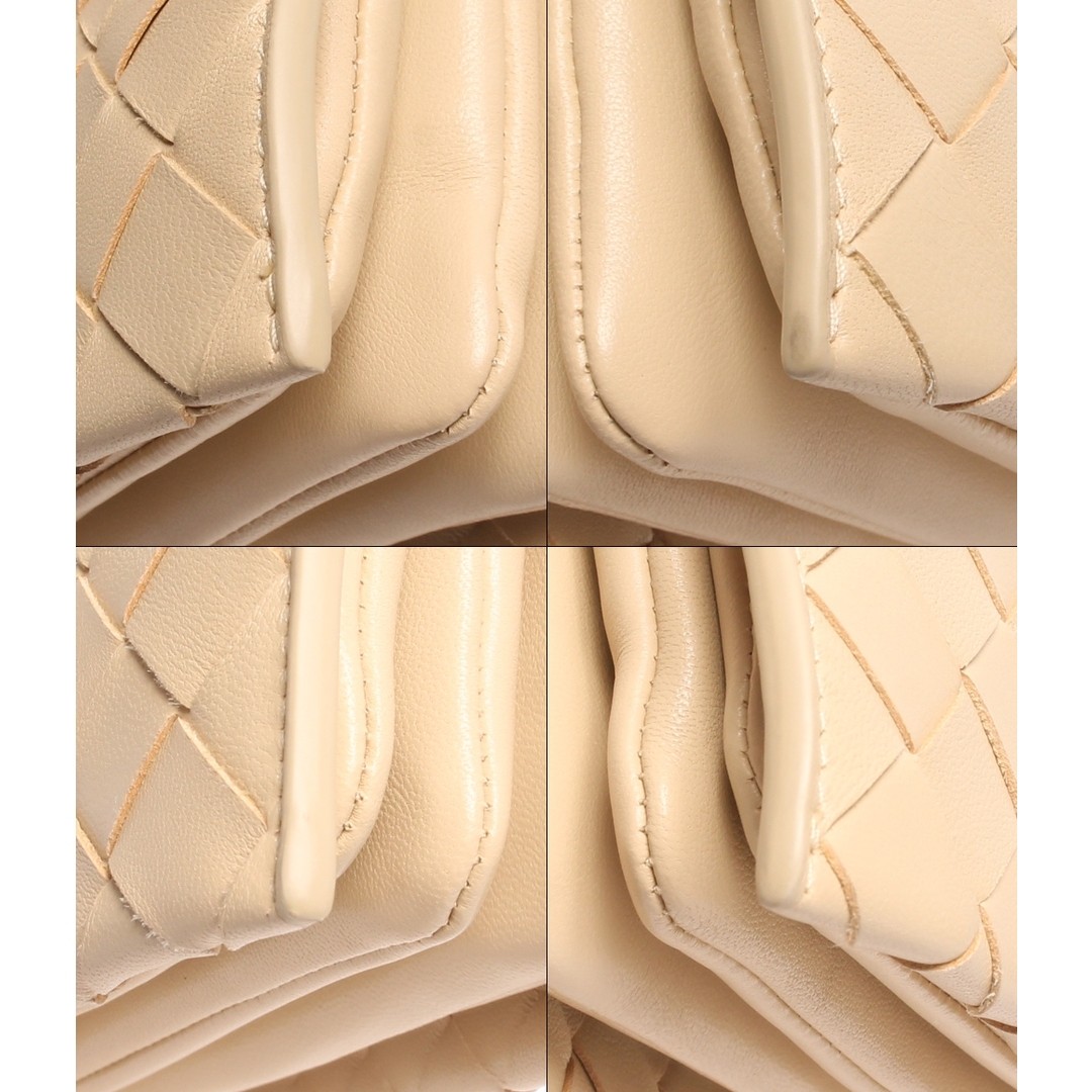 BOTTEGA Veneta Leather shoulder bag gold hardware Trio Small