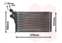 VAN Wezel WäRmetauscher Innenraumheizung 03006097 FüR VW Audi 80 A4 90 Skoda 3B2