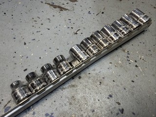 Snap on Tools 11pc 3/8" Flank Drive Metric 6pt FSM 8 19mm Shallow Socket Set