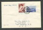 Japan 1951 to New York First Day Issue Cover with Nat'l Park Stamps #465