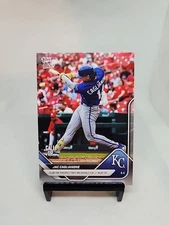 2025 MLB Topps NOW Card 262 Jac Caglianone Club Top Prospect 1st MLB Hit Royals