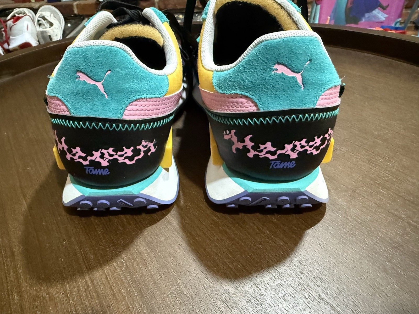 Puma x Maison Kitsuné Rider Multi-Color Rare Collab Size 10 Lightly Worn No Box image 4