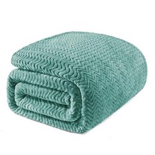 King Blanket for Bed, Cozy Lightweight Fleece King  90x104 IN  Celadon