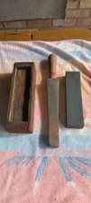 Vintage Oil Stone Block And Sharpening Tool/File