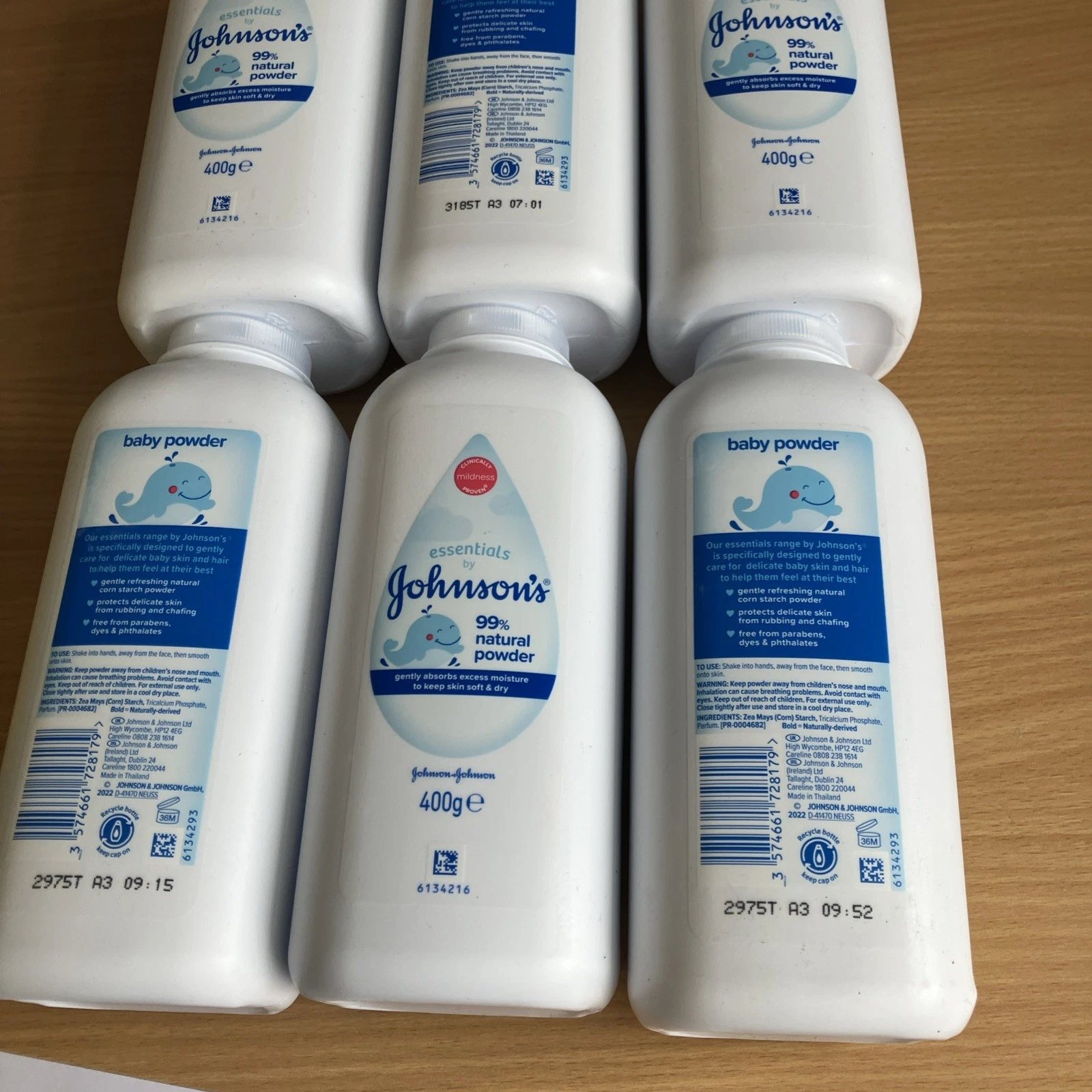 Johnson's Baby Powder 400g X 12 Talc-Free Hypoallergenic Gentle & Soothing 4.8kg
Opens in a new wind
